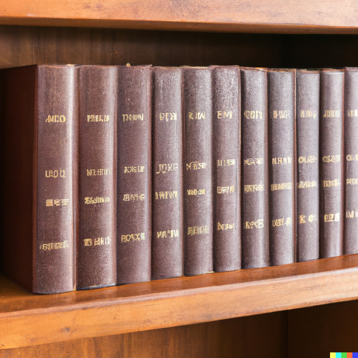 Custom wood bookshelf